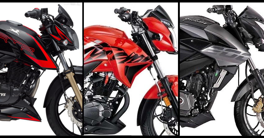 TVS Apache RTR 200 vs Hero Xtreme 200R vs Bajaj Pulsar NS200