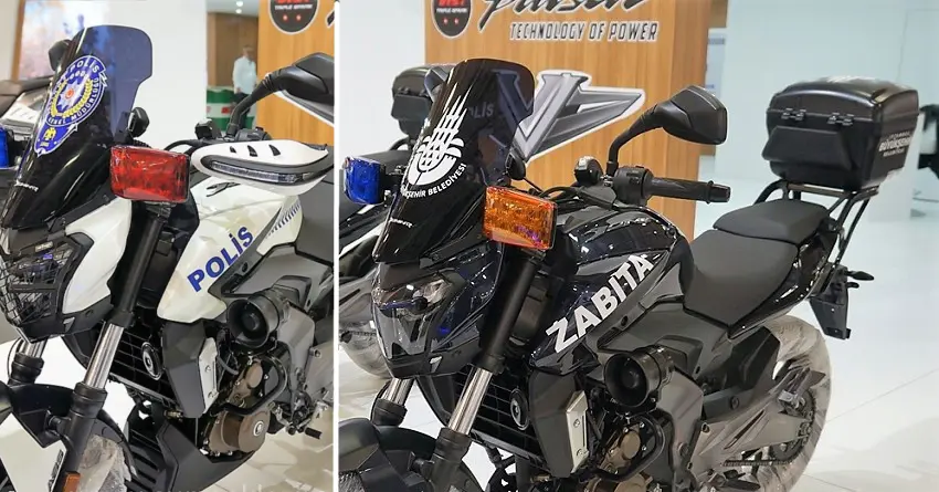 Bajaj Dominar 400 Police Edition Showcased in Istanbul (Turkey)
