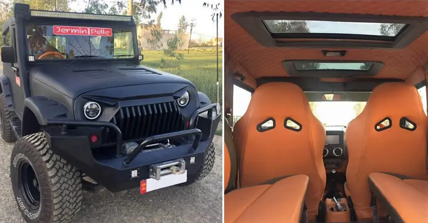 Stealth Black Mahindra Thar SUV Is The King of Darkness