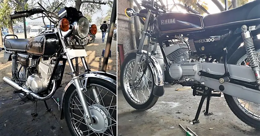 Perfectly Restored Yamaha RX 100 by DA MODS (Gurgaon)