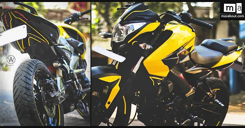 Bajaj Pulsar NS200 Gloss Yellow Edition by A-Wraps (Chennai)
