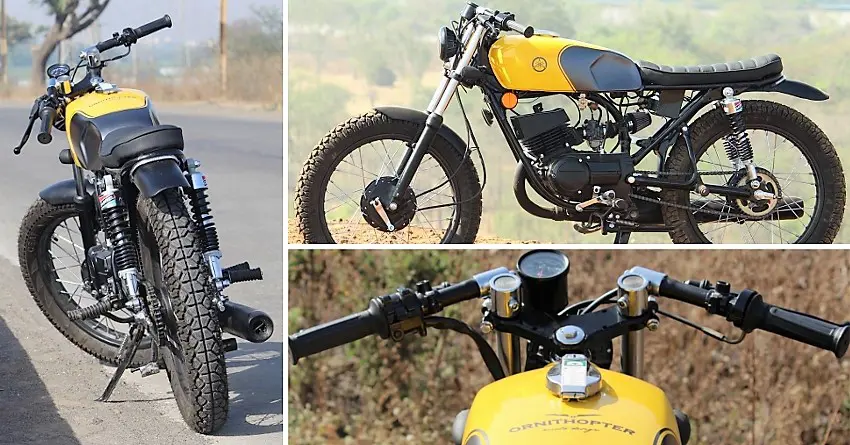 Awesomely Customized Yamaha RX 100 by Ornithopter Moto Design