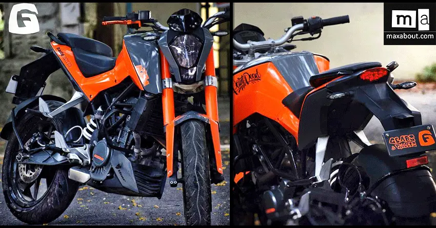 KTM Duke 200 'Nardo Grey & Glass Orange Edition' by Gears & Fillets