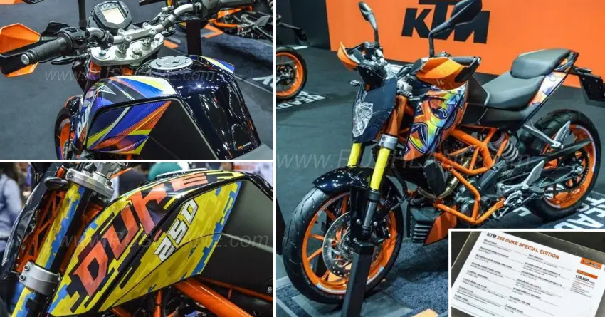 2018 KTM Duke 250 Special Edition Officially Unveiled
