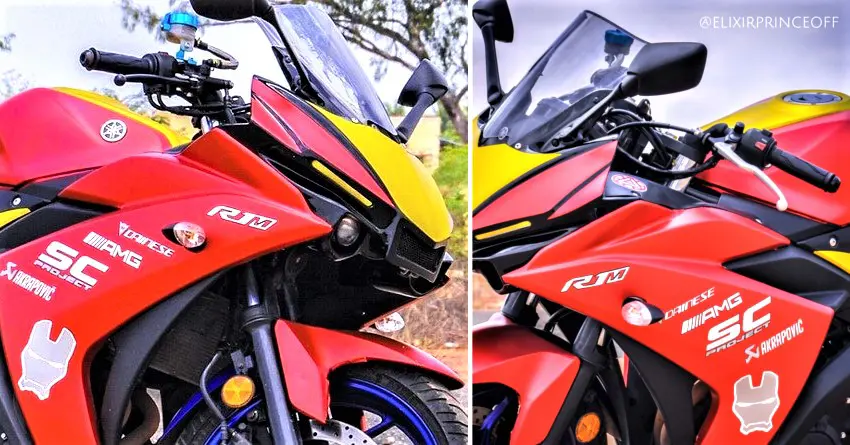Meet Extremely Impressive Yamaha R3 Iron Man Edition