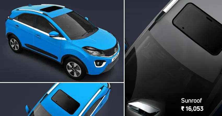Tata Nexon Gets Sunroof as an Official Accessory for INR 16,053