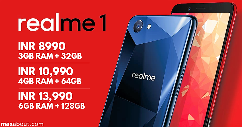 Amazon Realme 1 Officially Launched in India @ INR 8990