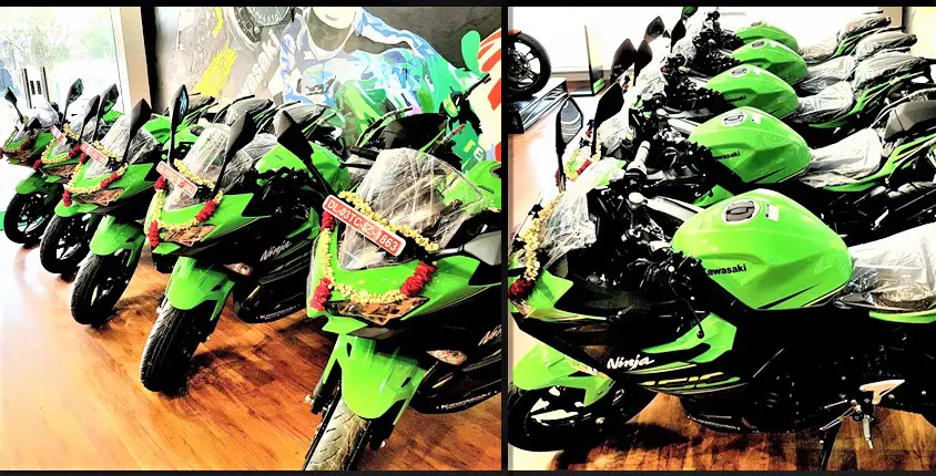 Aurum Kawasaki (Delhi) Delivers Five Units of Ninja 400 in a Single Day