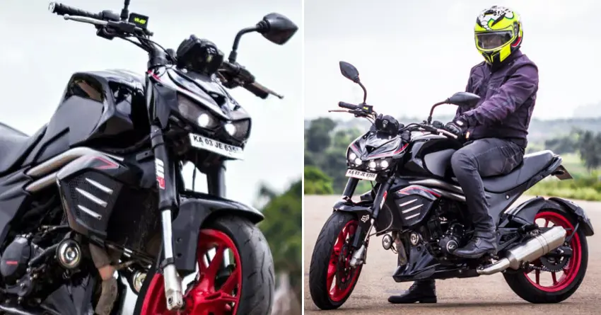 Mahindra Mojo Modified to Look Like a Kawasaki Z1000