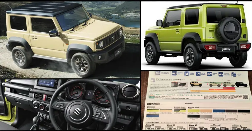 New Suzuki Jimny Price List Leaked Ahead of Launch