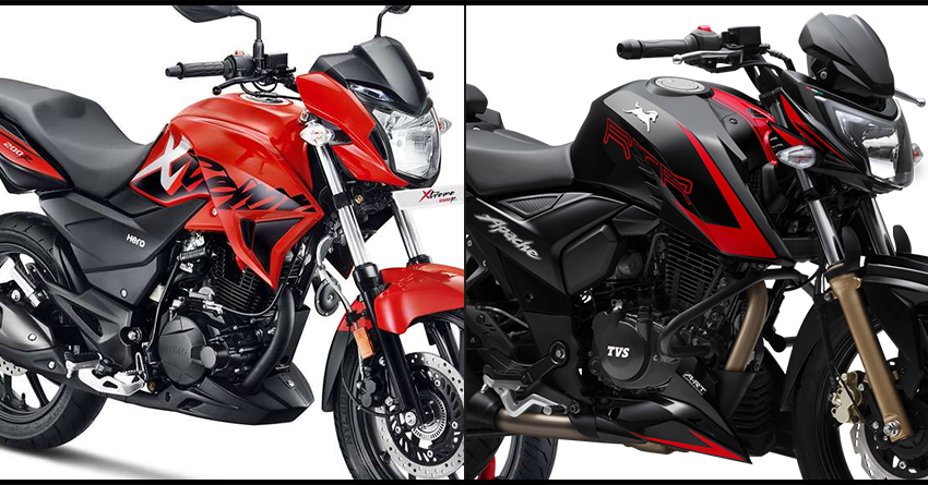 Quick Comparison: Hero Xtreme 200R vs TVS Apache RTR 200