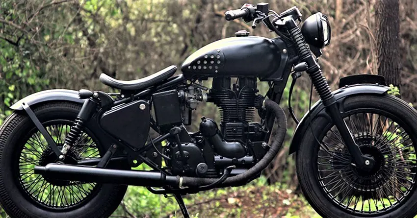 Royal Enfield Electra Bobber 'Matte Black' Edition by JEDI Customs