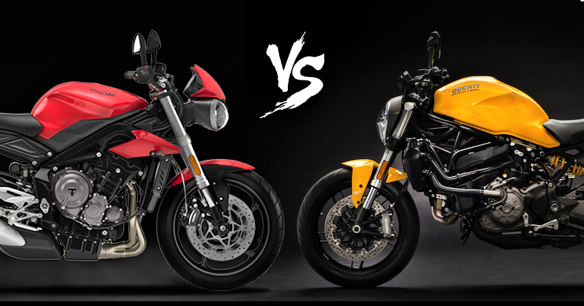 Triumph Street Triple S vs. New Ducati Monster 821