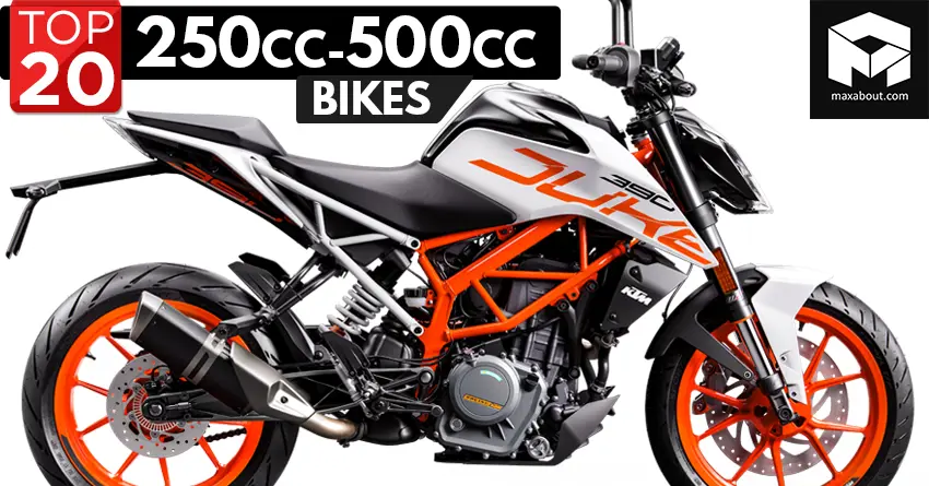 Top 20 Best-Selling 250cc-500cc Bikes in India (June 2018)