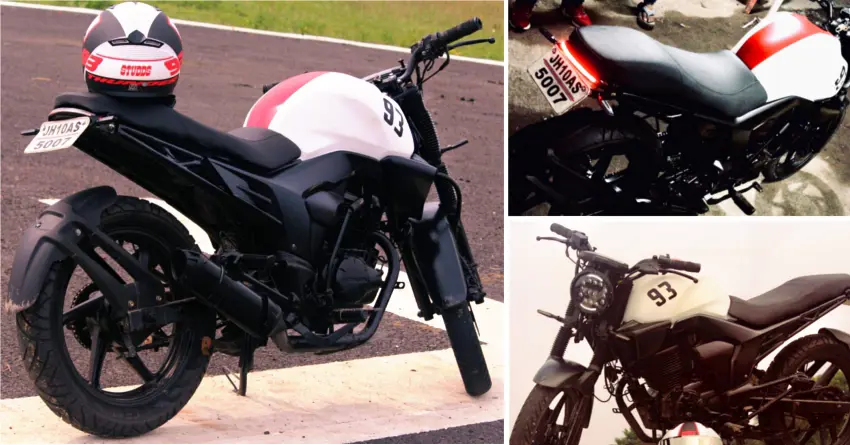 Modified Honda CB Trigger Street Scrambler by Simran Accessories