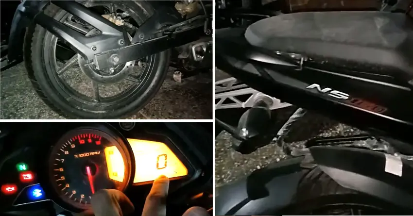 Bajaj Pulsar NS160 Rear Disc Model Spotted, Launch Soon