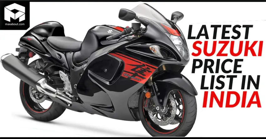 Latest Suzuki 2-Wheelers Price List in India (November 2018)