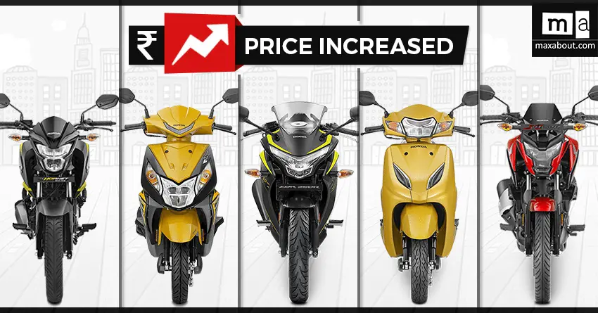 5-Year Insurance Rule: Updated Honda 2-Wheelers On-Road Price List