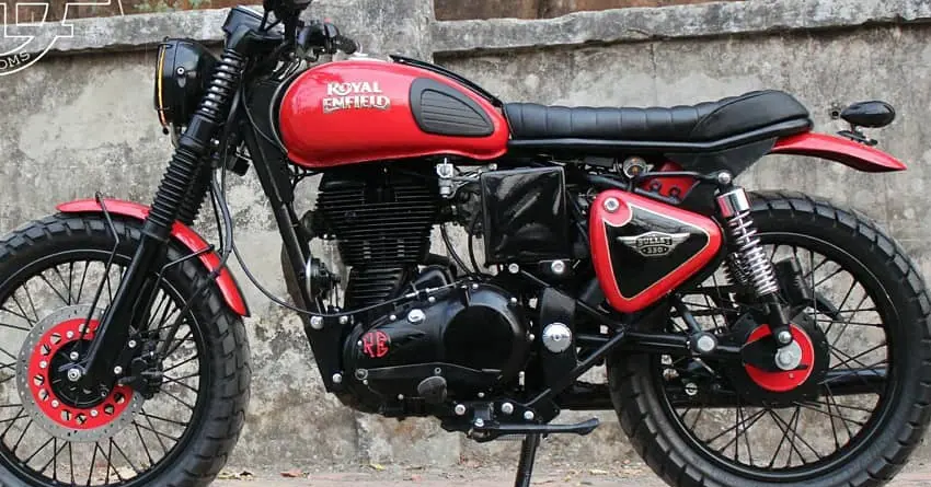 350cc Royal Enfield Bullet Encode Scrambler by Haldankar Customs