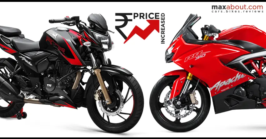 Price Hike Alert: TVS Apache Series Price Increased Again