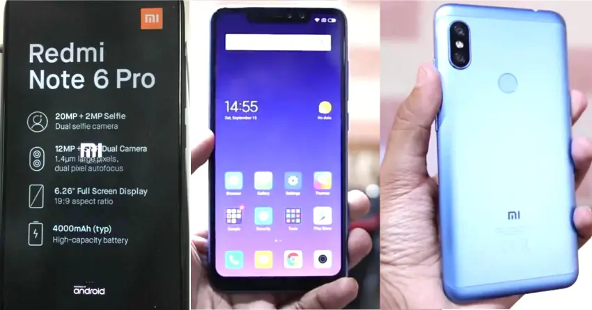 Xiaomi Redmi Note 6 Pro Specs & Photos Leaked Ahead of Official Unveil