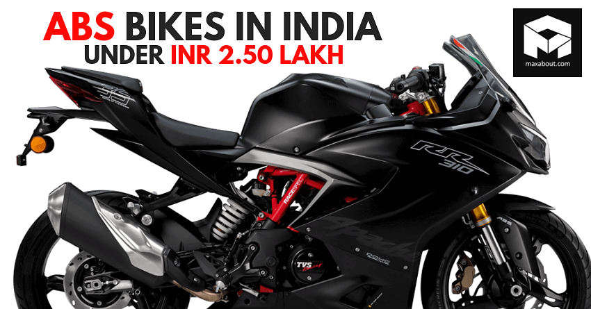 ABS Bikes in India Under INR 2.50 Lakh [Updated Price List]