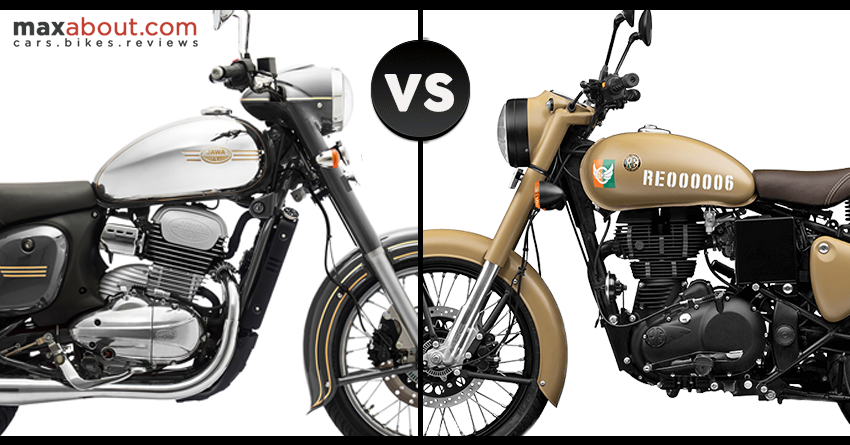 Quick Comparison: Jawa 300 vs Royal Enfield Classic 350