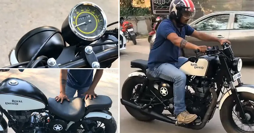 Meet Custom-Made Royal Enfield Bobber by Bittoo Bike Modification