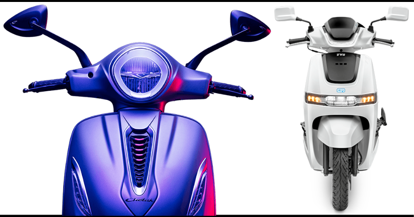 Bajaj Chetak Beats TVS iQube Scooter by a Huge Margin