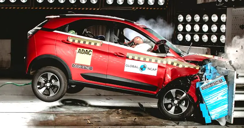 Updated Tata Nexon SUV Scores 5 Star Rating in Global NCAP Crash Test
