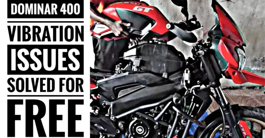 Video: Bajaj Dominar 400 Vibration Issues Solved for Free