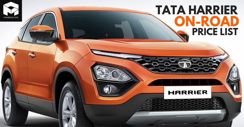 Tata Harrier SUV City-Wise On-Road Price List in India