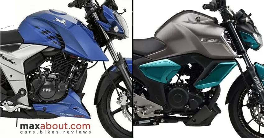 TVS Apache RTR 160 4V Fi ABS vs Yamaha FZS V3 Fi ABS