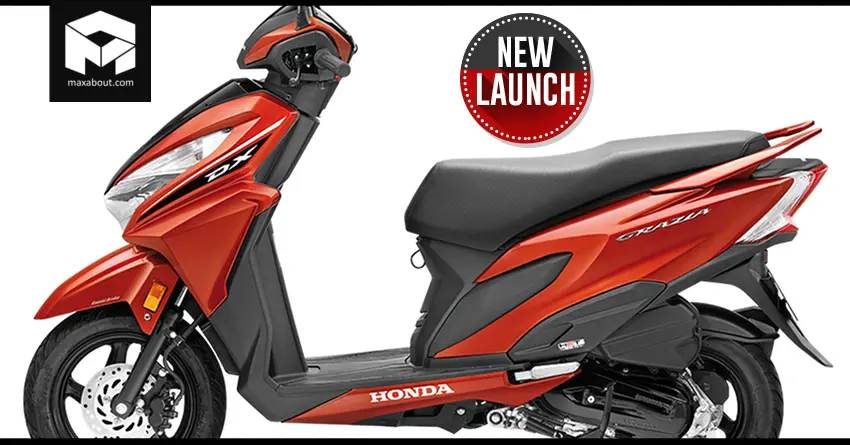 2019 Honda Grazia DX Launched in India @ INR 64,668