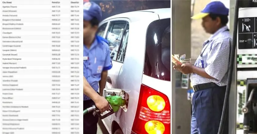 State-Wise Petrol & Diesel Price List (March 2019)