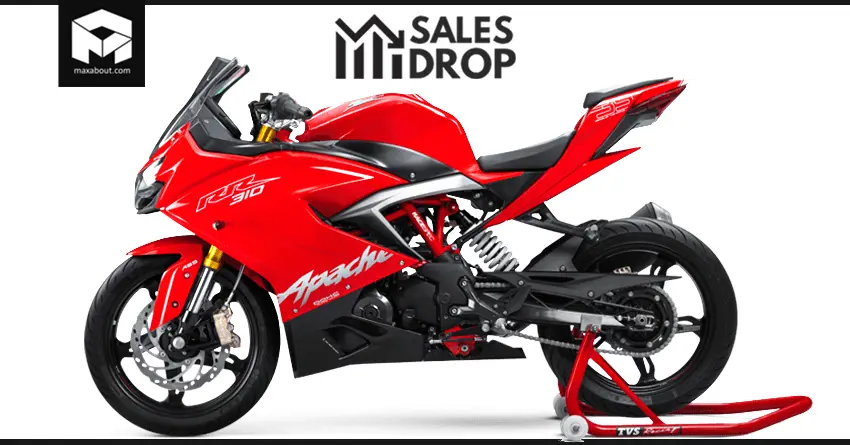 TVS Apache RR310 Registers 72% Sales Drop in India