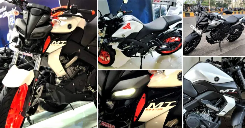 White Yamaha MT-15 Spotted in India (Live Photos)