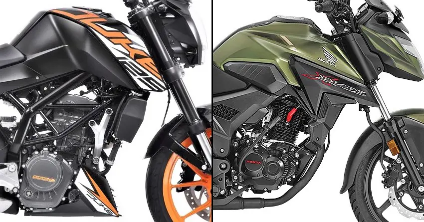 KTM 125 Duke Beats Honda xBlade 160 in April 2019