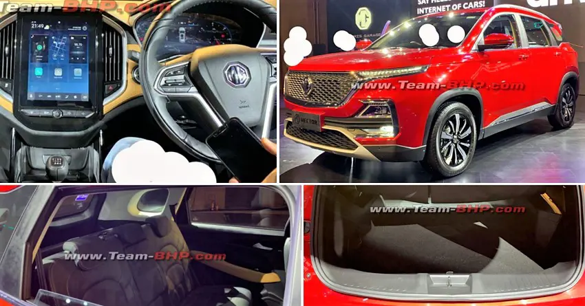 MG Hector Spotted in a New Set of Interior & Exterior Photos