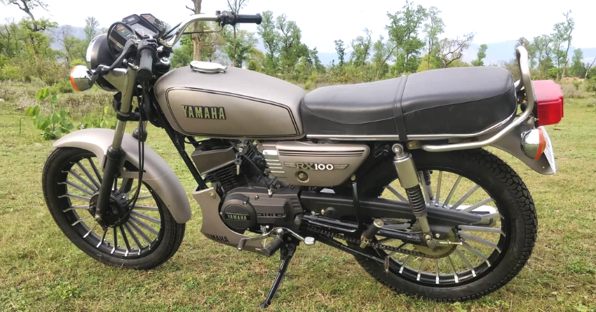 Meet Matte Grey Yamaha RX100 by Vedansh Automobile