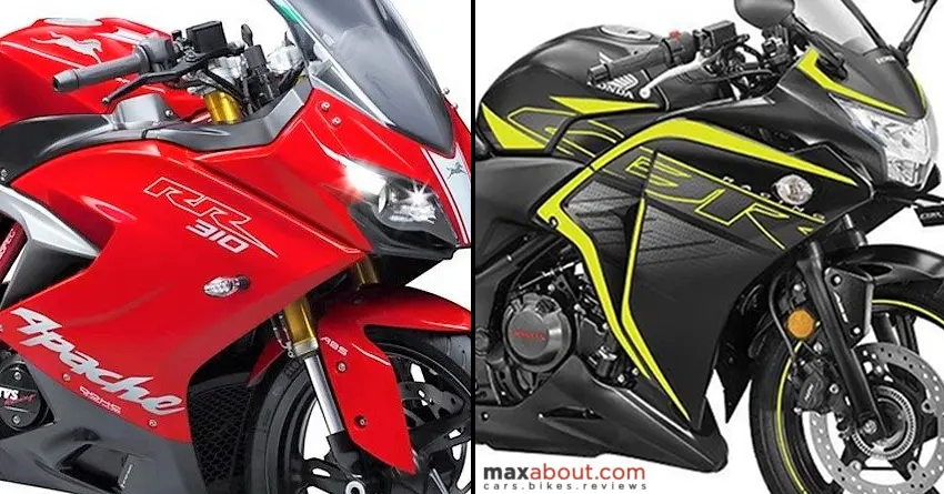 TVS Apache RR 310 Beats Honda CBR250R in April 2019