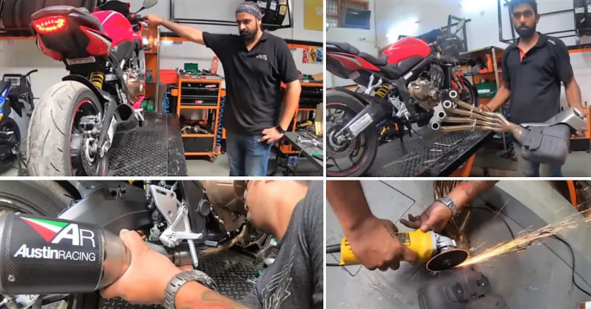 Meet India's First 2019 Honda CBR650R With Austin Racing Exhaust