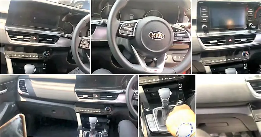 Kia Seltos SUV Interior Revealed in a New Set of Photos