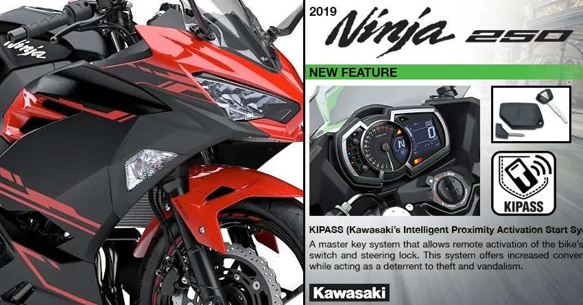 2019 Kawasaki Ninja 250 Gets Keyless Smart Ignition System