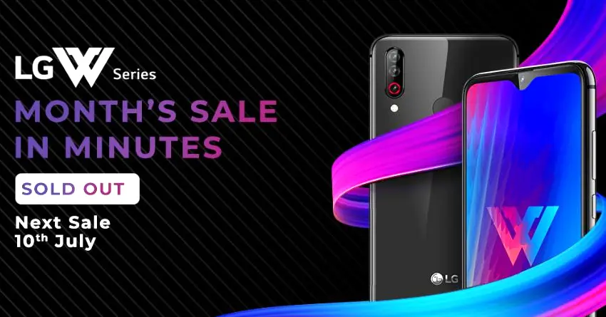 LG W10 and W30 Sold Out Within 12 Minutes on Amazon in India