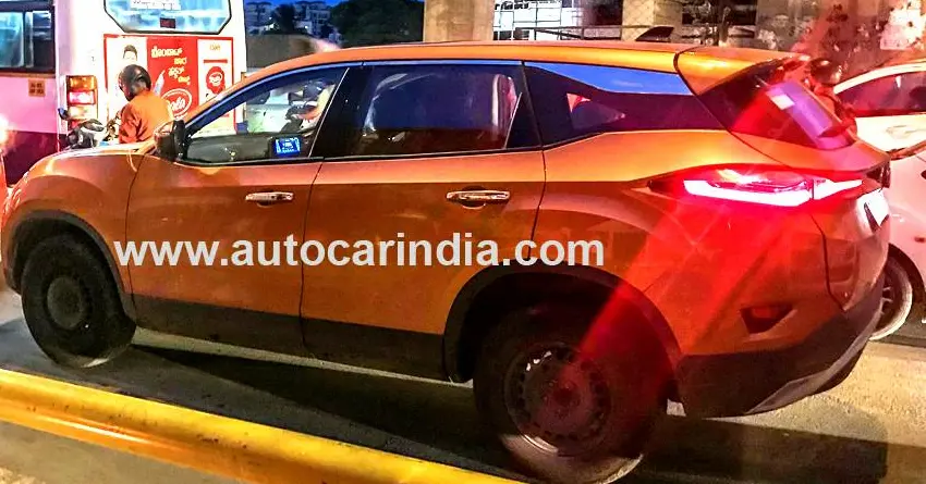 Tata Harrier Sunroof Model Spotted Testing in India