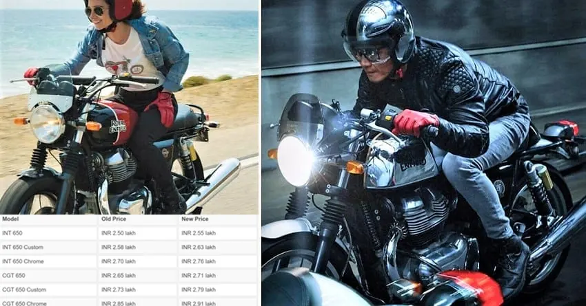 Royal Enfield 650 Twins to Get a Price Hike Soon; New Price List Leaked