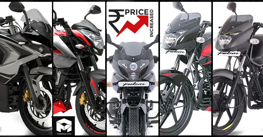 Bajaj Pulsar 150, NS160, 180F, 220F, NS200 and RS200 Price Increased