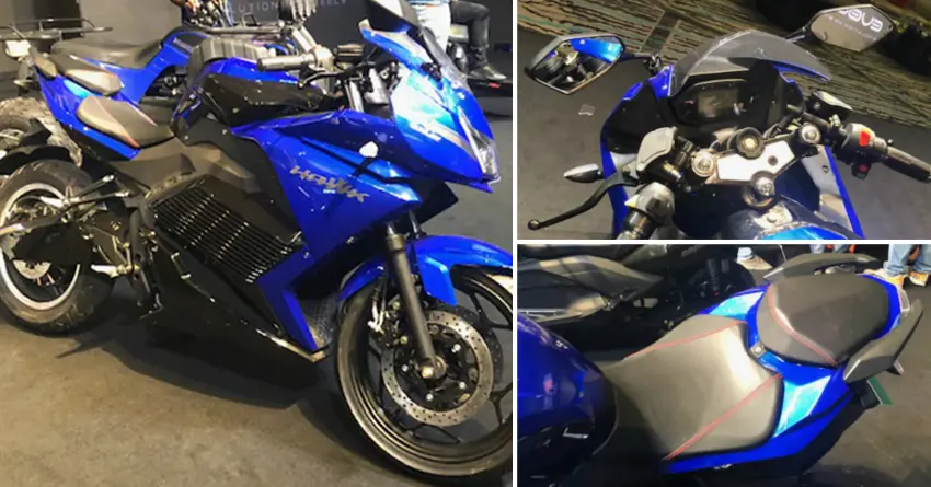 Evolet Hawk Full-Faired Electric Sports Bike Unveiled in India