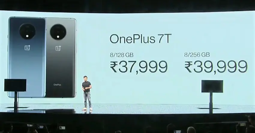 OnePlus 7T Officially Launched in India @ INR 37,999